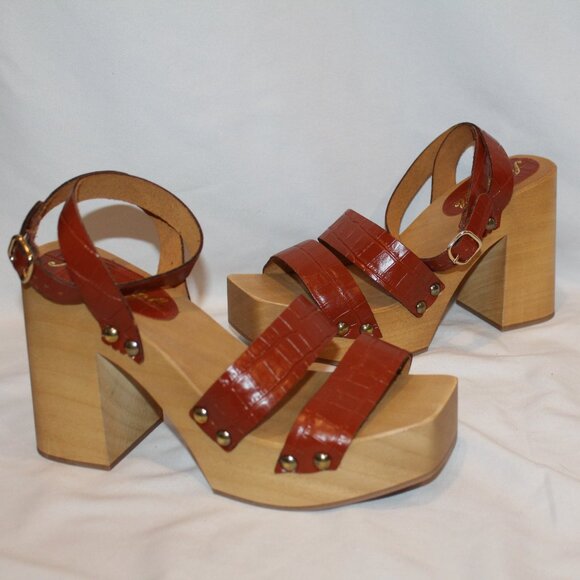 NIB Women's Free People Mallory Leather Clog Sandal EU 40 US 9-9.5 - Picture 2 of 7